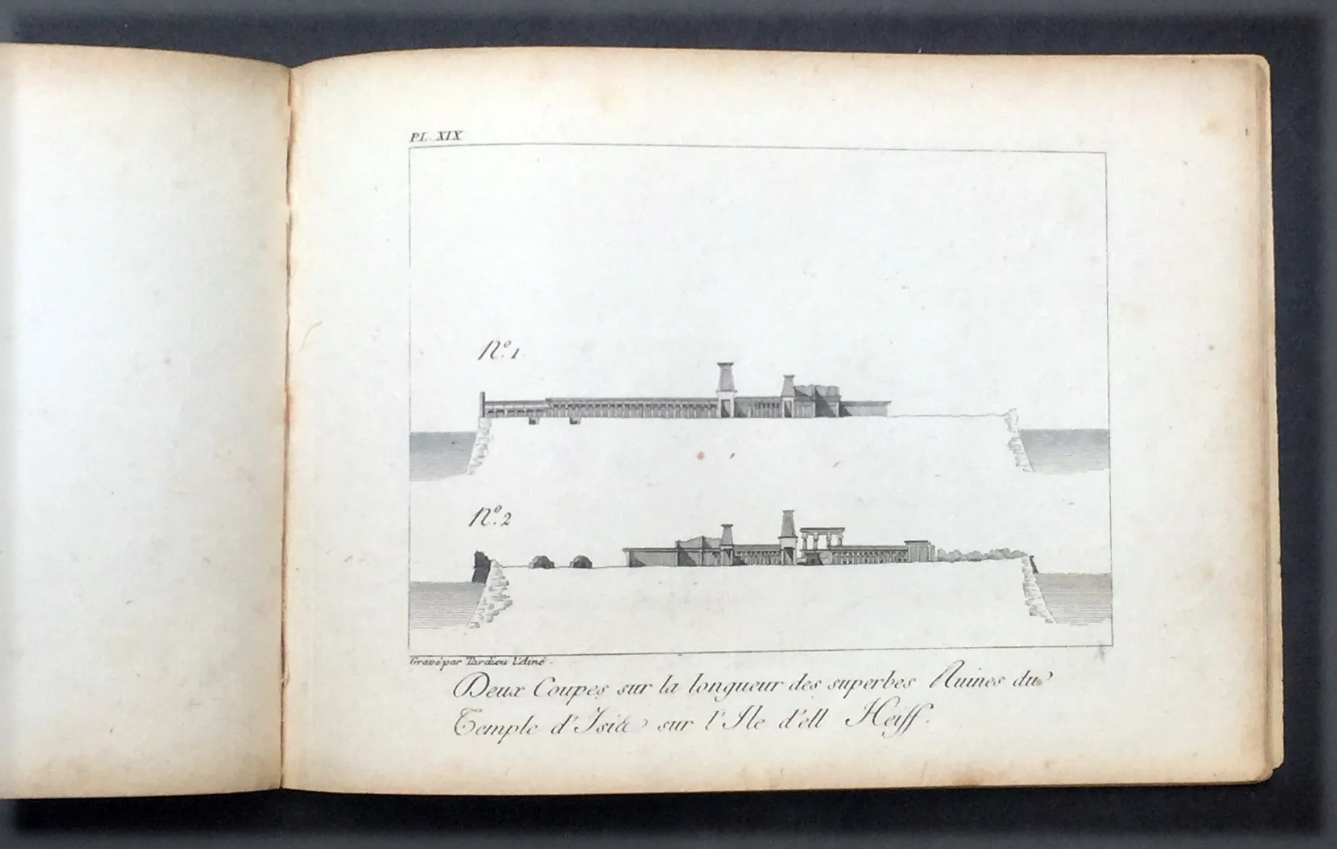 1817 Capt. Frederick L Norden Antique Atlas of Egypt & Nubia - 1 Map & 22 Prints