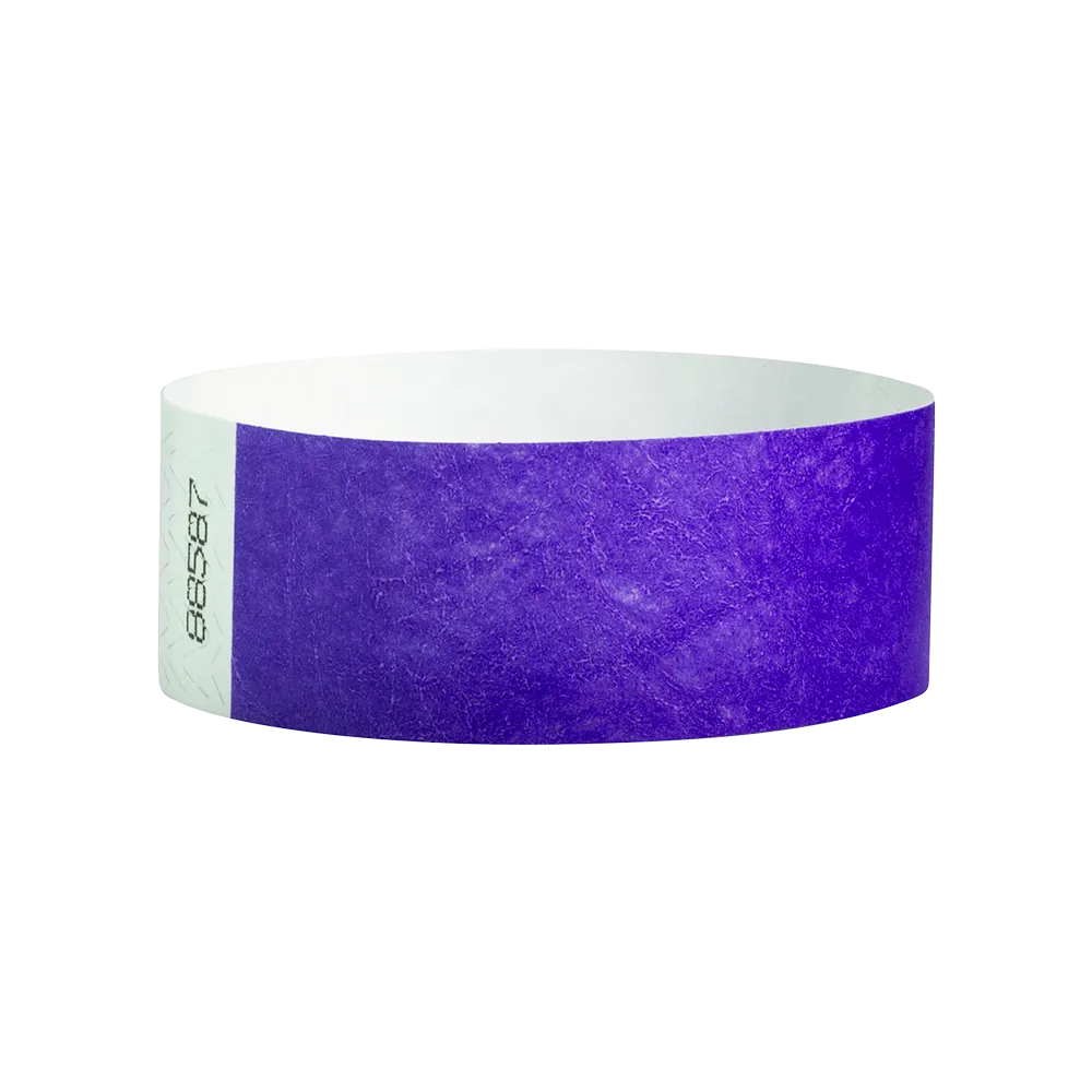 1" Tyvek Solid Color Wristbands