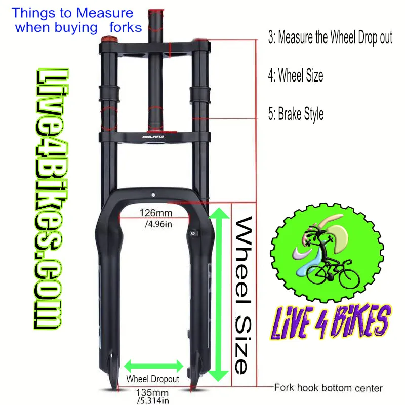26" Lowrider Classic Square Twisted Spring Fork - Live4Bikes