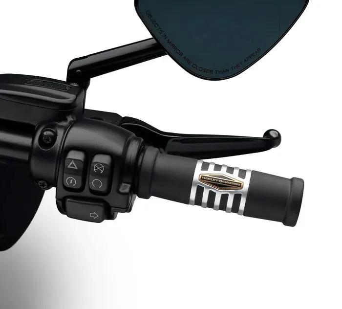 '66 COLLECTION HAND GRIPS (GLOSS BLACK/BRUSHED ALUMINIUM)
