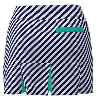 AB SPORT Women's Navy Cross Stripe Golf Skirt  BSKG05-NVCSB