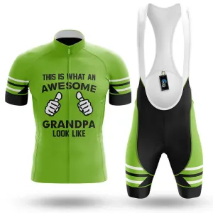 Awesome Grandpa V3 - Green - Men's Cycling Kit