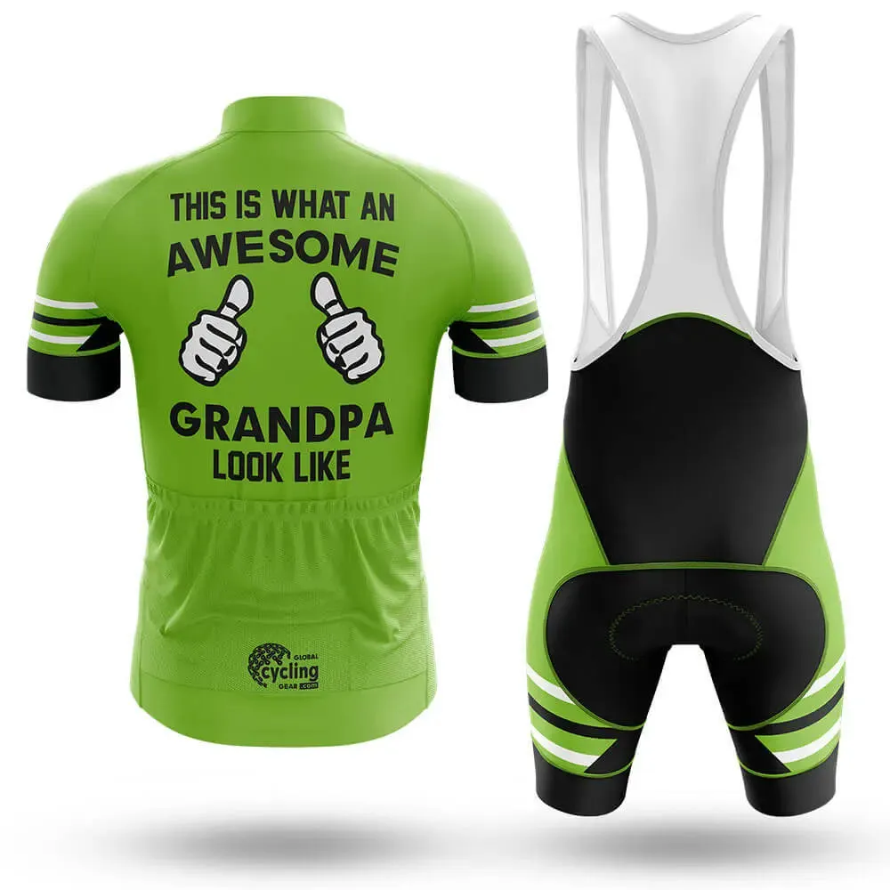 Awesome Grandpa V3 - Green - Men's Cycling Kit