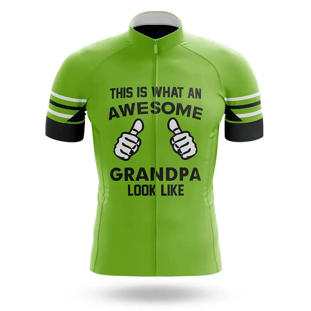 Awesome Grandpa V3 - Green - Men's Cycling Kit