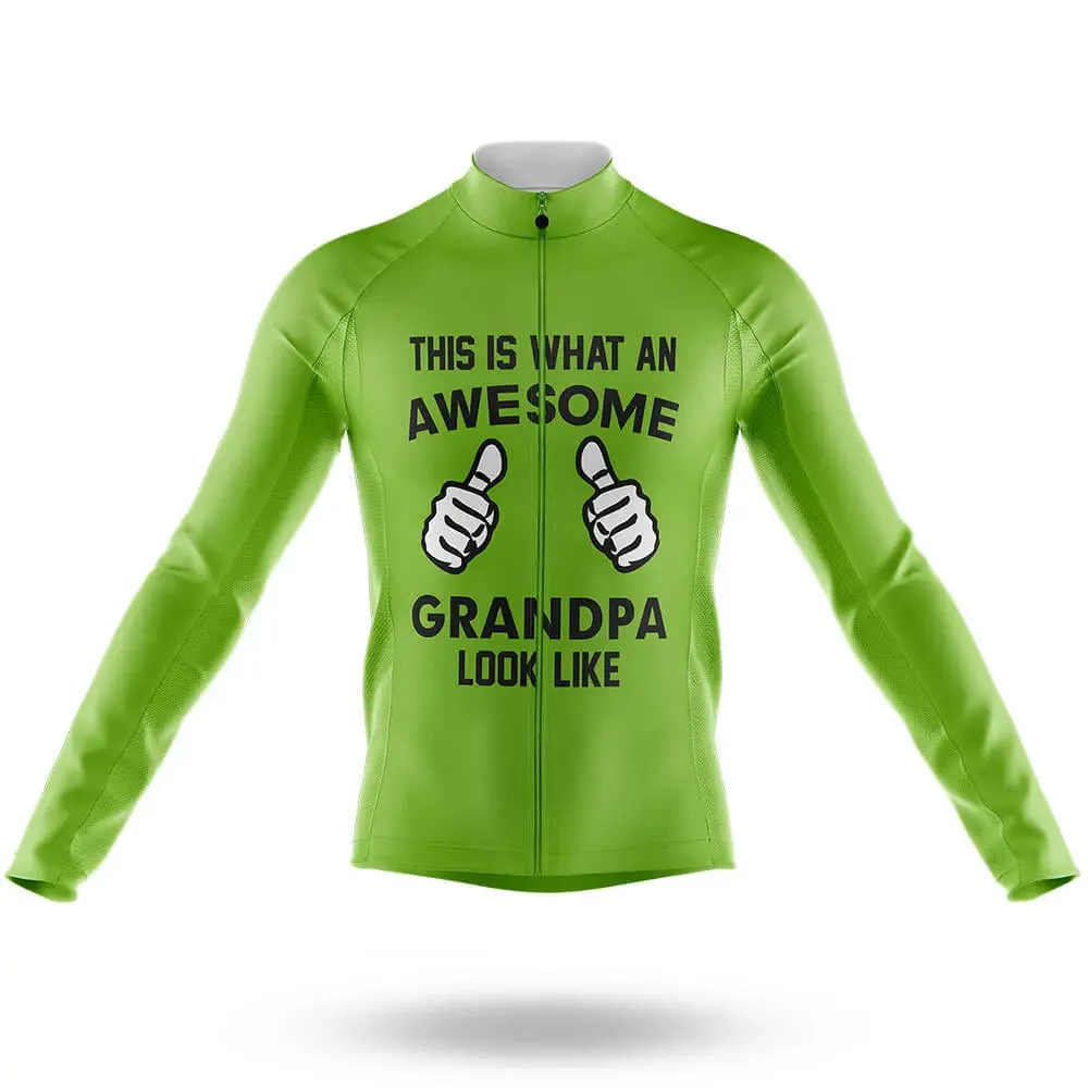 Awesome Grandpa V3 - Green - Men's Cycling Kit