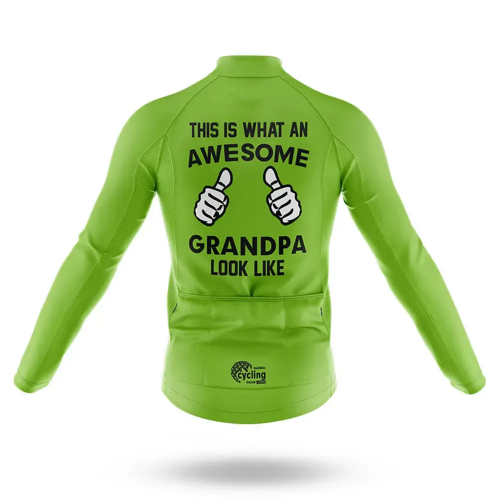 Awesome Grandpa V3 - Green - Men's Cycling Kit