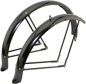 Beach Cruiser Classic Standard 26in Balloon Fender Set Black  - Live4Bikes