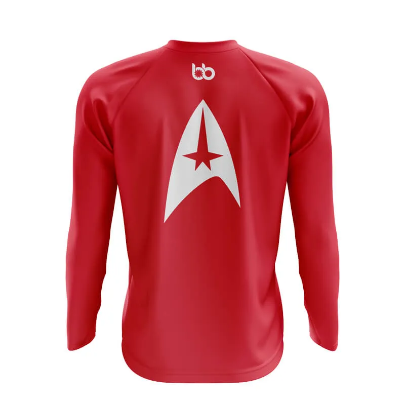 Bike Trek Red Shirt (V2) MTB Long Sleeve Jersey