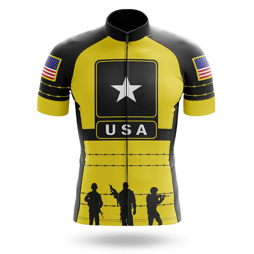 Black Yellow USA - Men's Cycling Kit