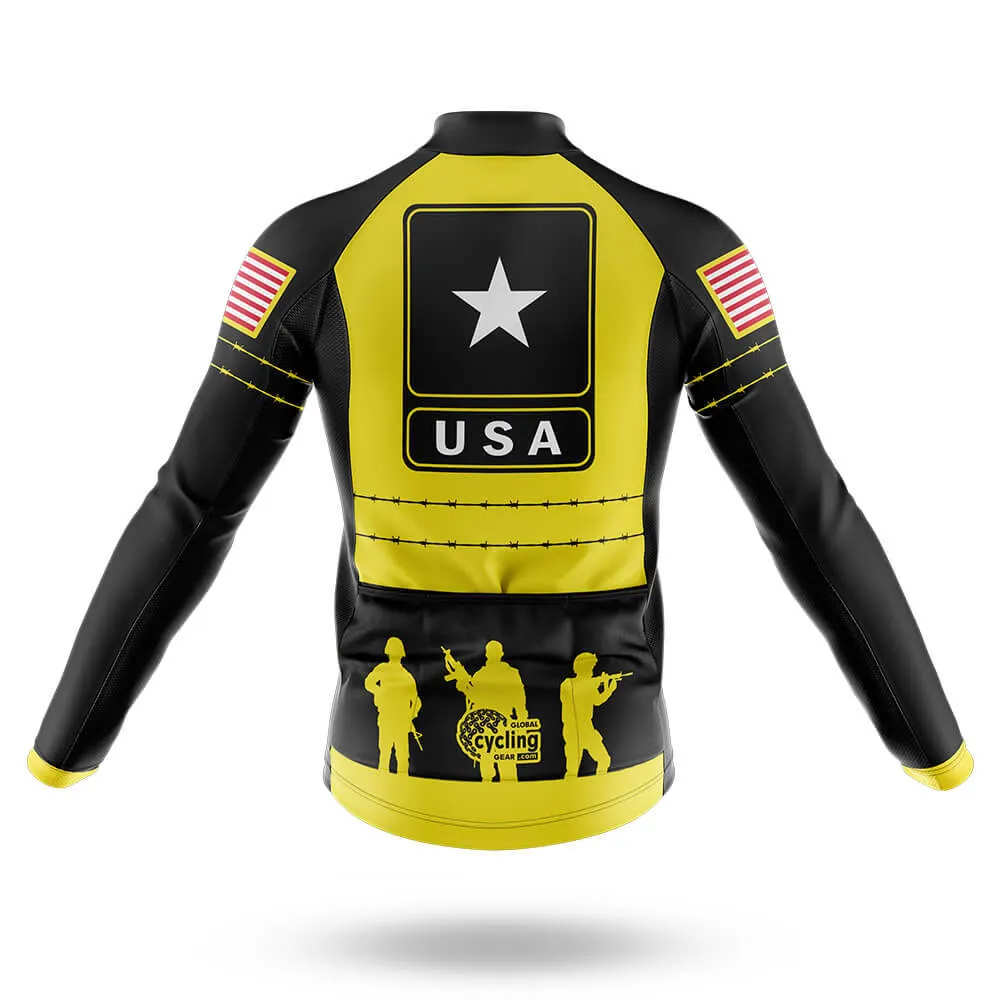 Black Yellow USA - Men's Cycling Kit