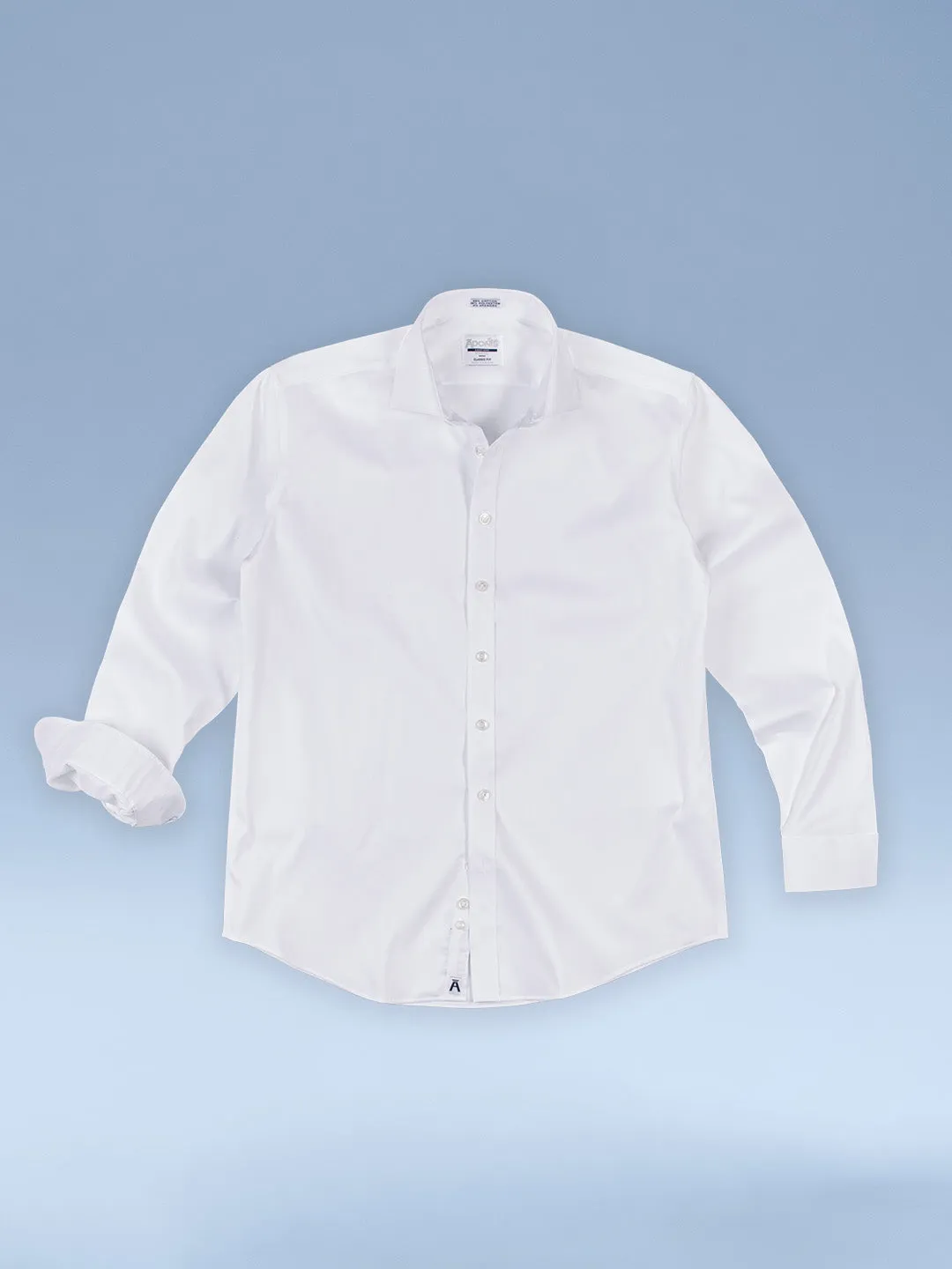 Boys Husky Easy Care Fine Pique Stretch Dress Shirt