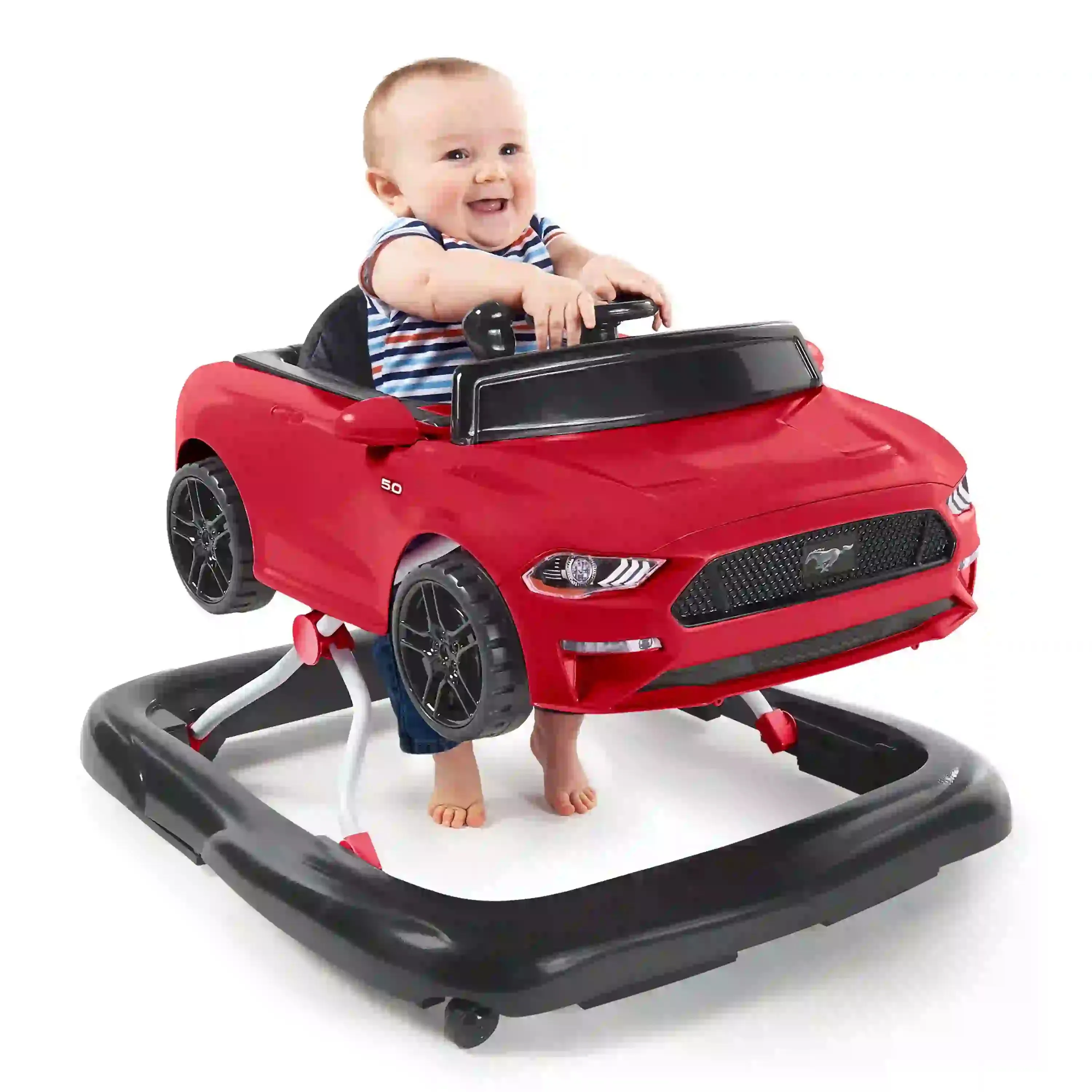 Bright Starts Ford Mustang 4-in-1 Walker (Red)