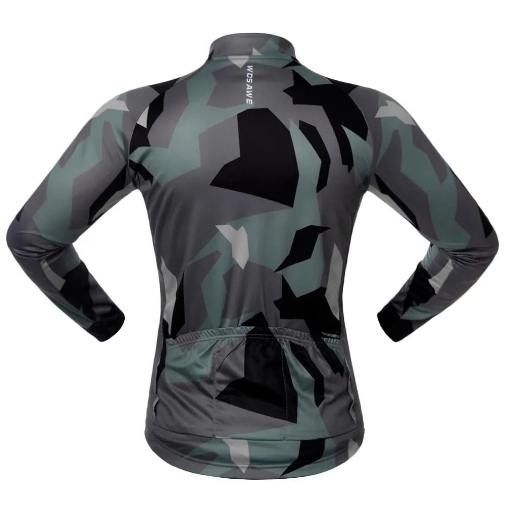 Camouflage Windproof Cycling Top Jersey