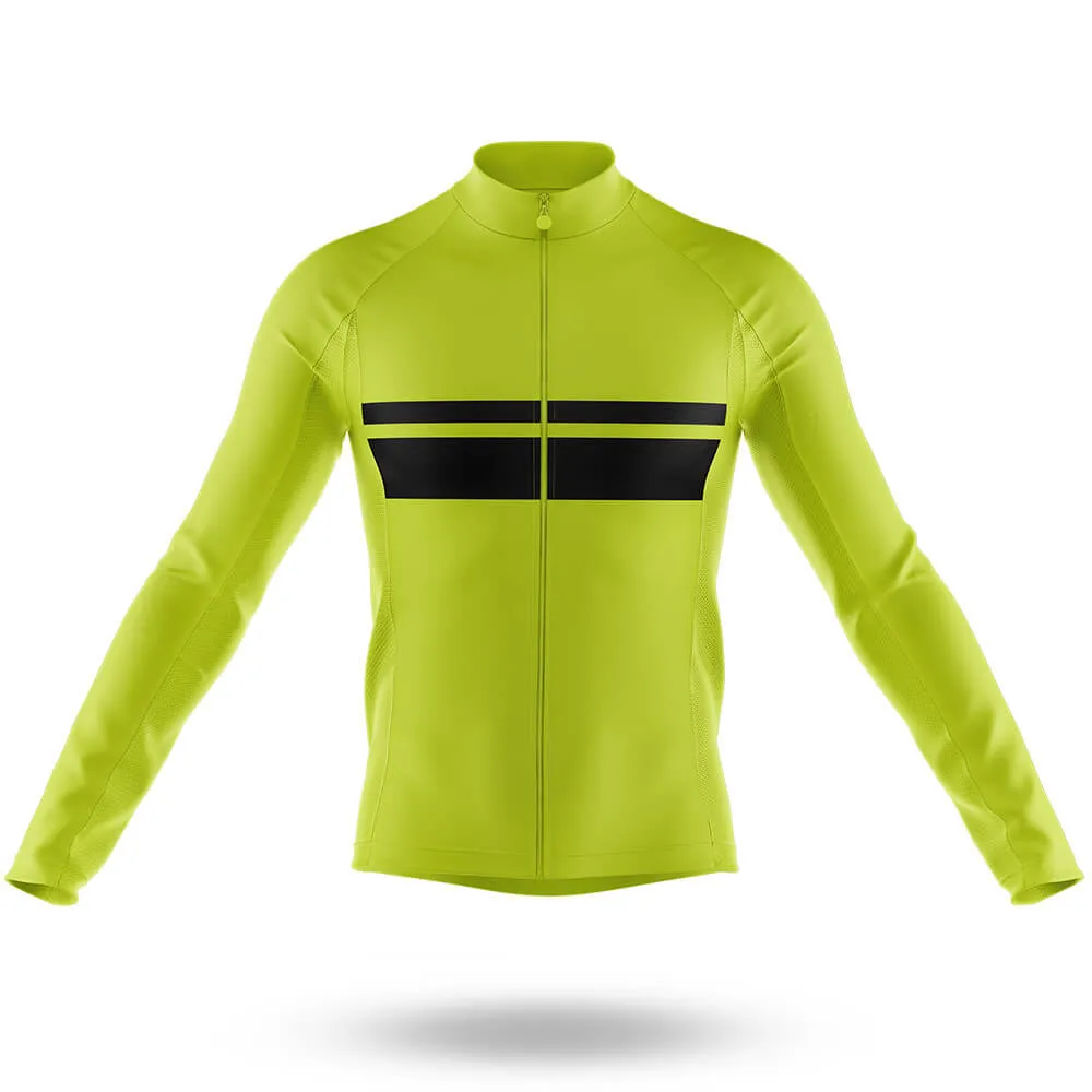 Classic Stripe - Lime Green - Men's Cycling Kit