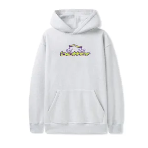 Corrosive Applique Pullover Hood, Ash