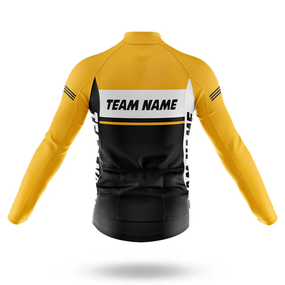 Custom Team Name M1 Yellow - Men's Cycling Kit