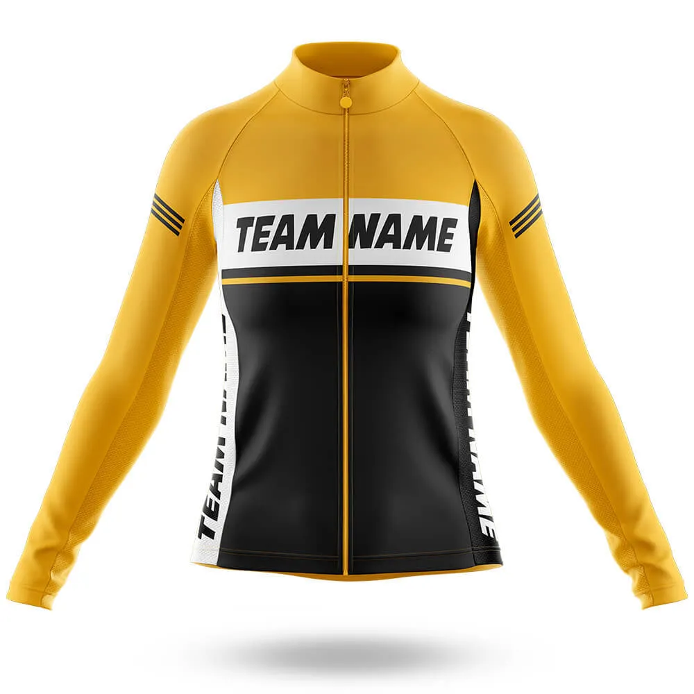 Custom Team Name M1 Yellow - Women's Cycling Kit