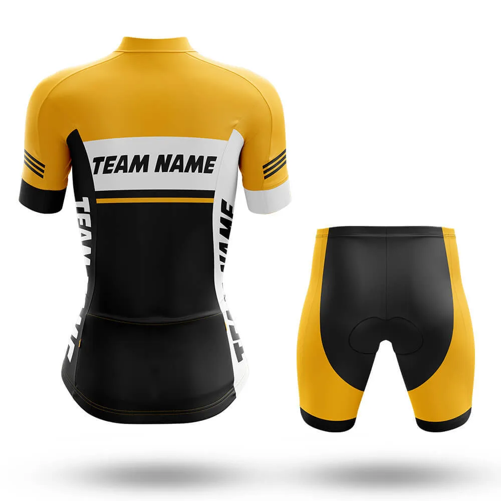 Custom Team Name M1 Yellow - Women's Cycling Kit