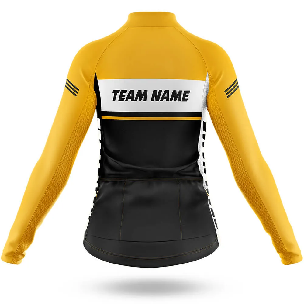 Custom Team Name M1 Yellow - Women's Cycling Kit