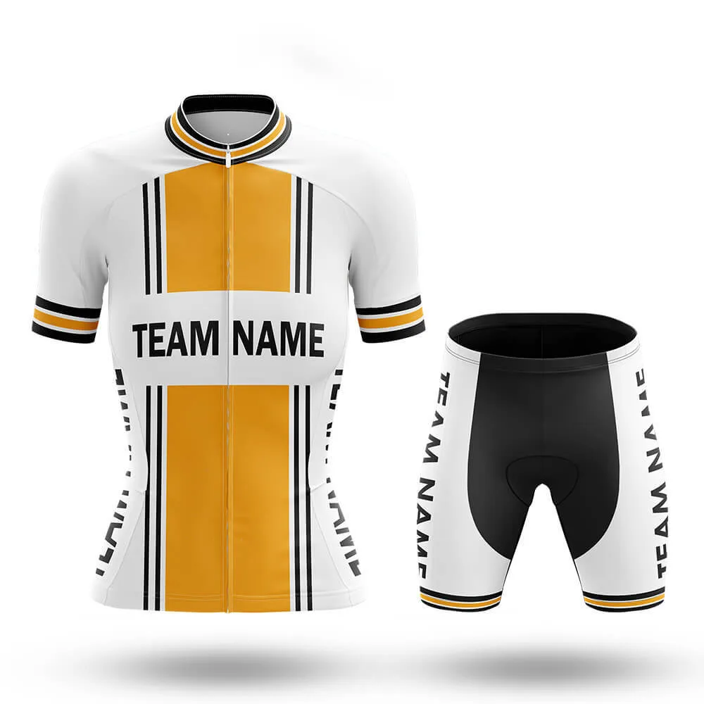Custom Team Name M4 Yellow - Women's Cycling Kit