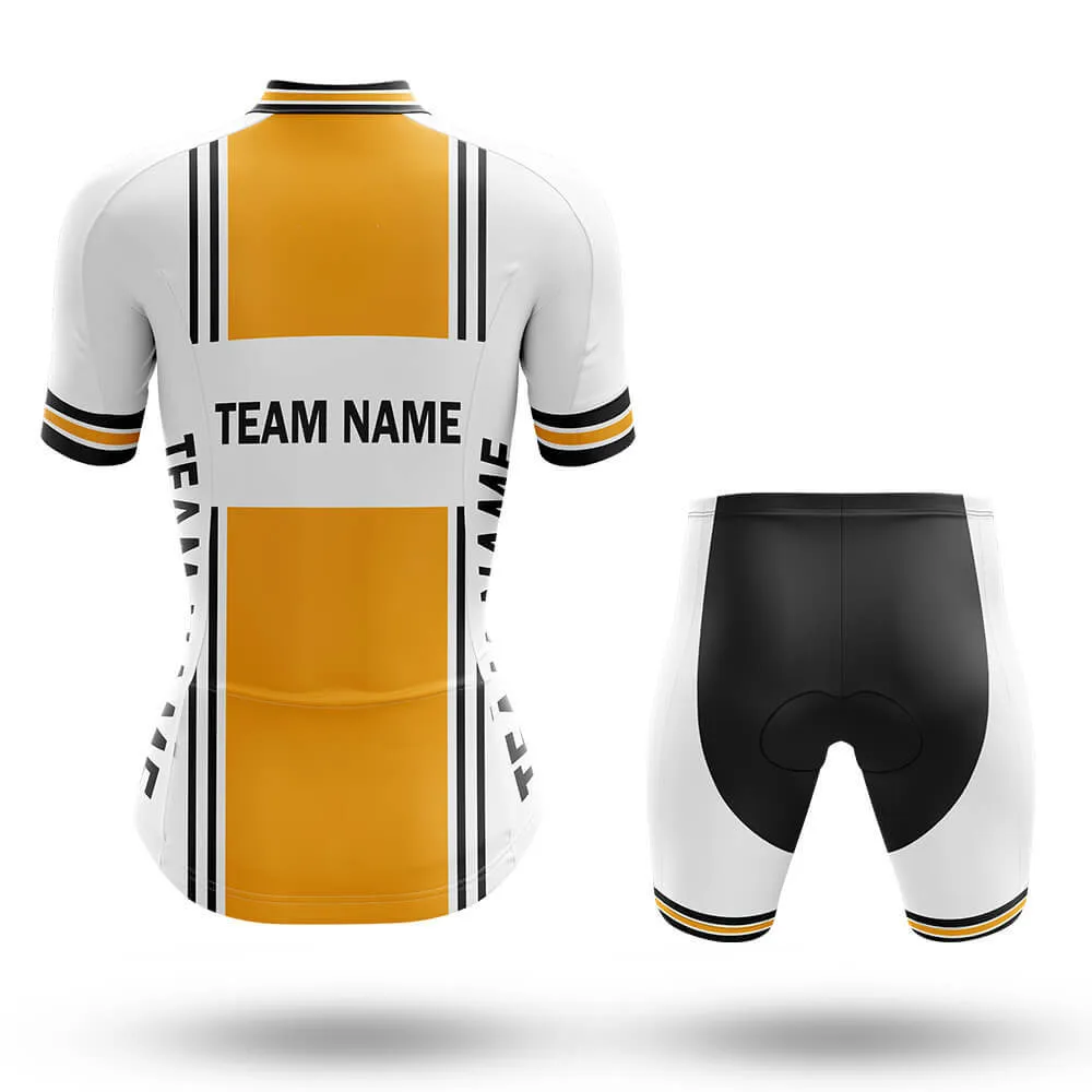 Custom Team Name M4 Yellow - Women's Cycling Kit