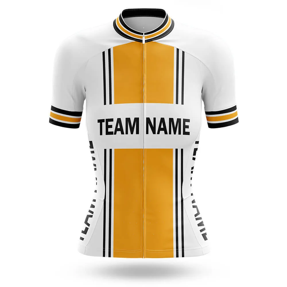 Custom Team Name M4 Yellow - Women's Cycling Kit