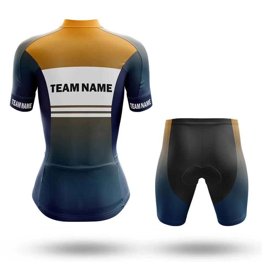 Custom Team Name S2 Yellow - Women's Cycling Kit