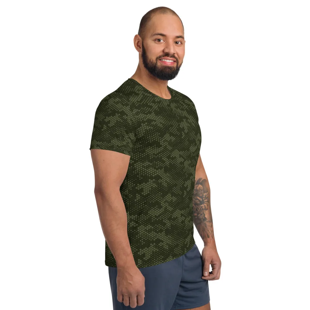 Deep Woodland Digital Camo Athletic T-shirt