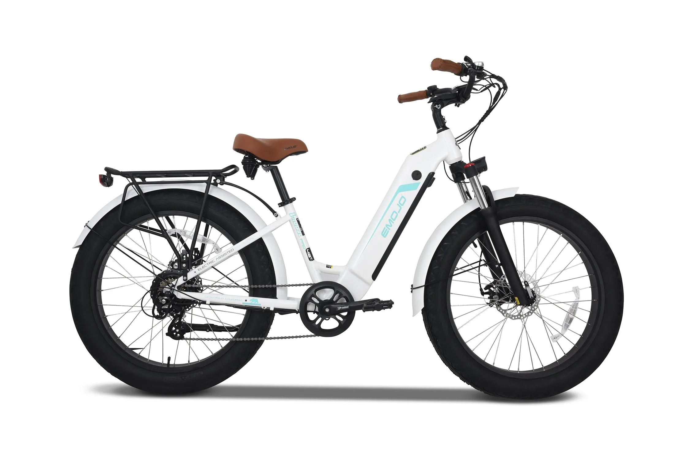 Emojo Breeze Pro 750W or 500W 48V Step Through Cruiser Electric Bike