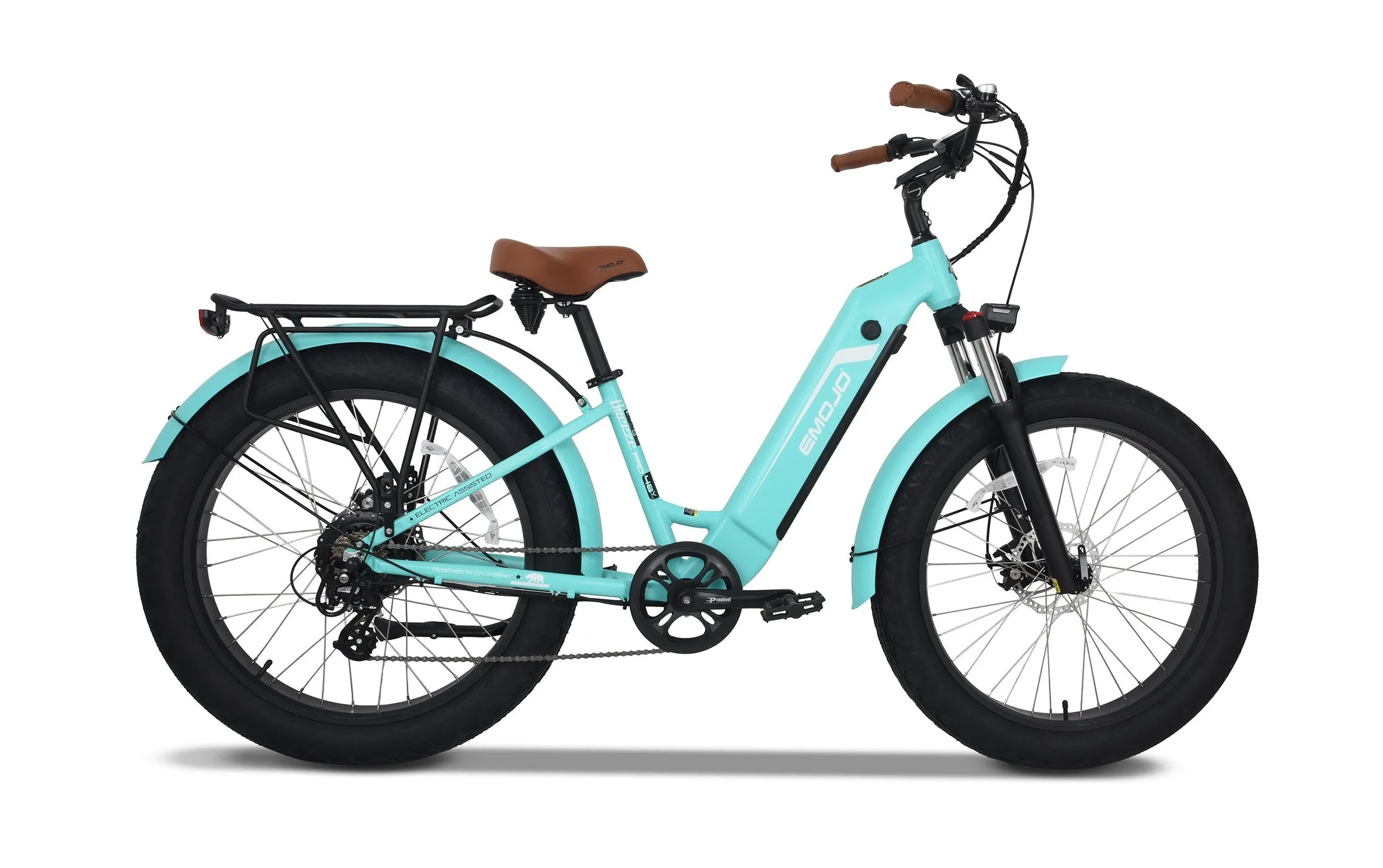 Emojo Breeze Pro 750W or 500W 48V Step Through Cruiser Electric Bike