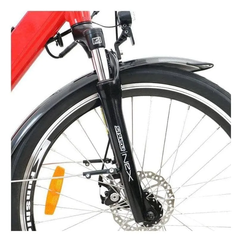 EUNORAU| E-TORQUE 48V500W Cruiser Step-Thru Electric Bike
