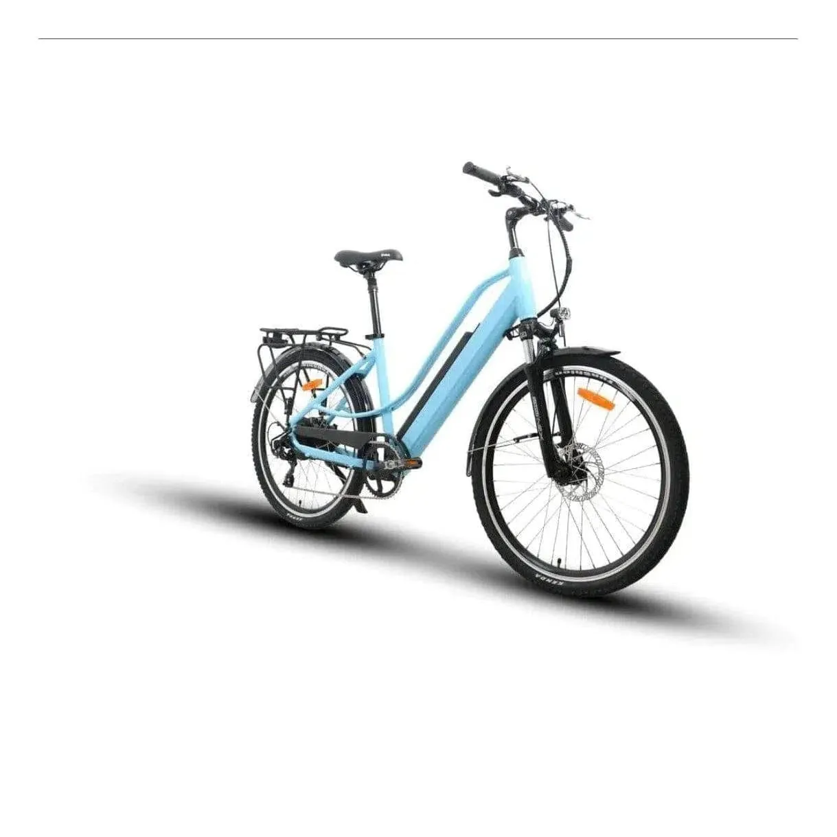EUNORAU| E-TORQUE 48V500W Cruiser Step-Thru Electric Bike