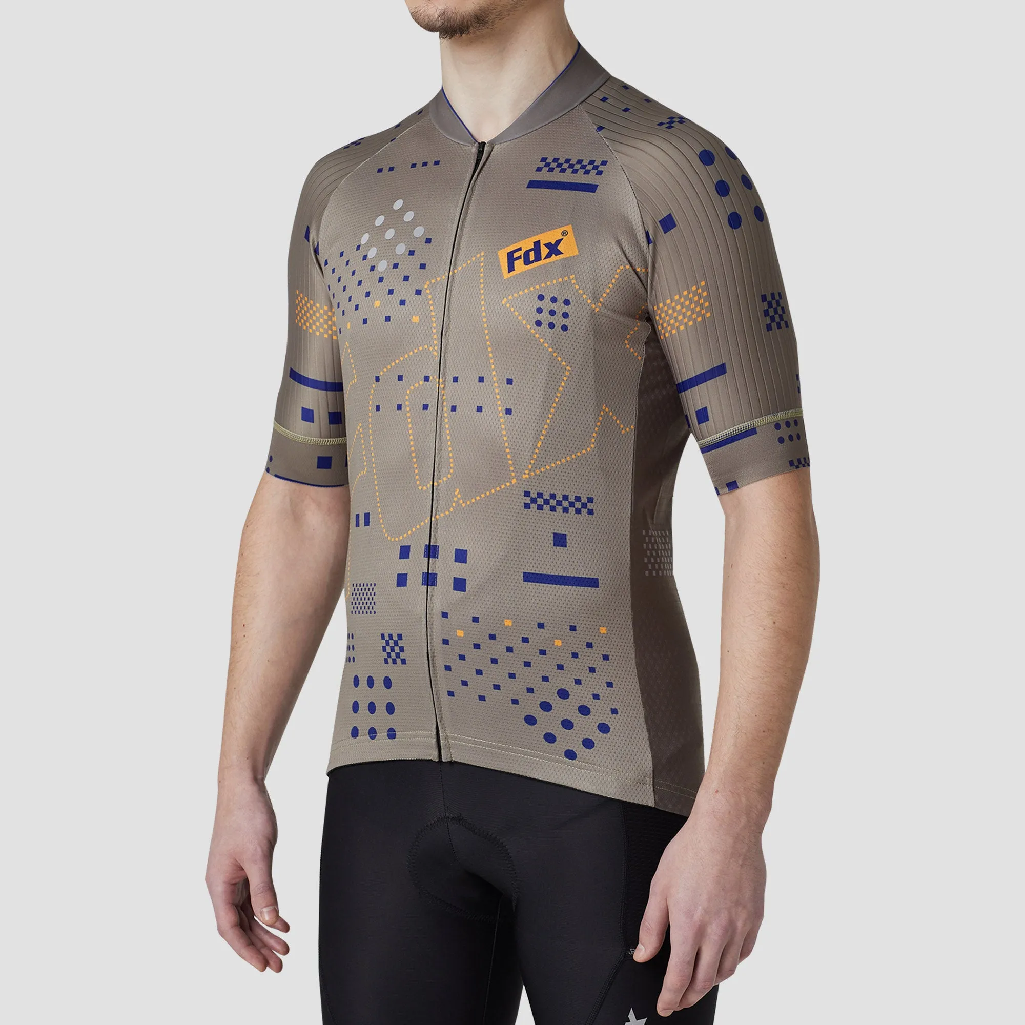 Fdx All Day Green Men's & Boy's Short Sleeve Summer Cycling Jersey