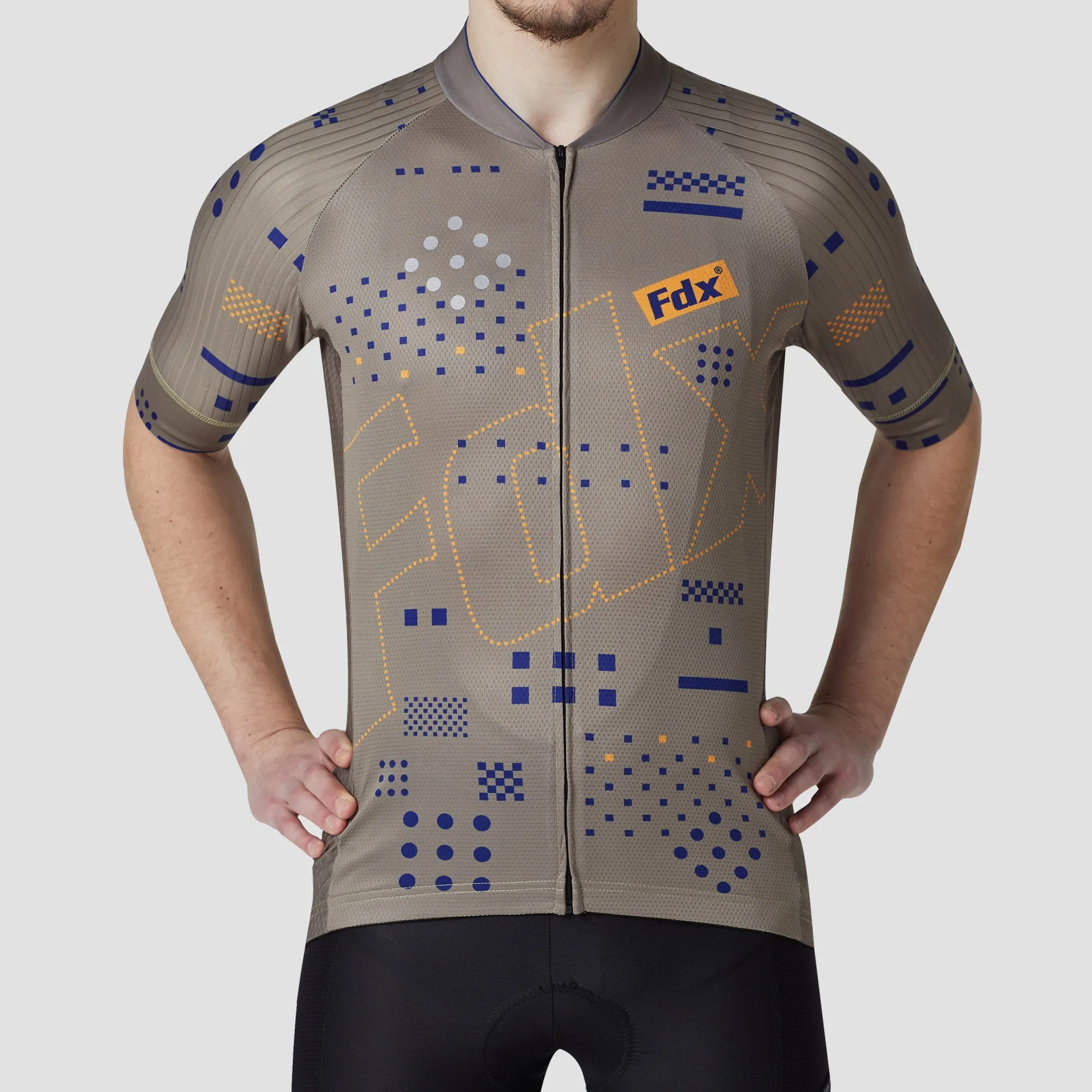 Fdx All Day Green Men's & Boy's Short Sleeve Summer Cycling Jersey