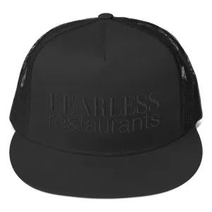 Fearless Black on Black Trucker Cap
