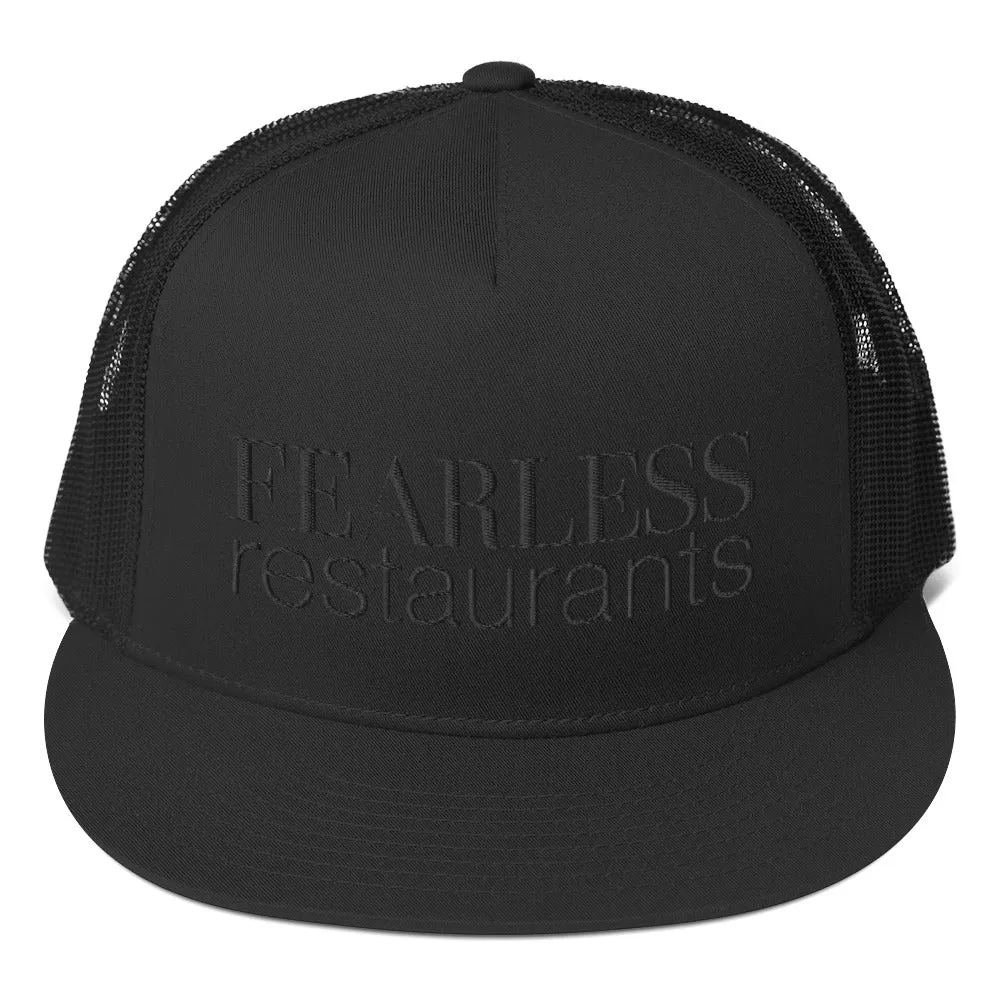 Fearless Black on Black Trucker Cap