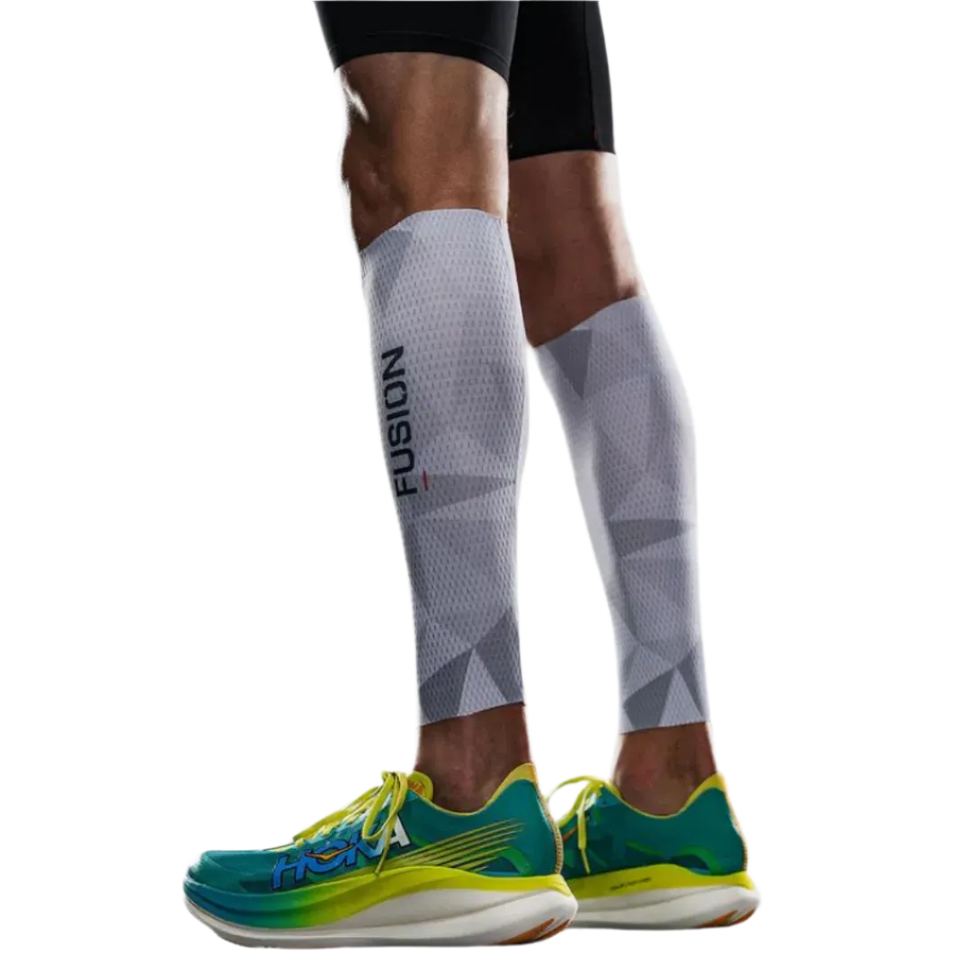 Fusion - TEMPO! Calf Sleeves - White/Grey