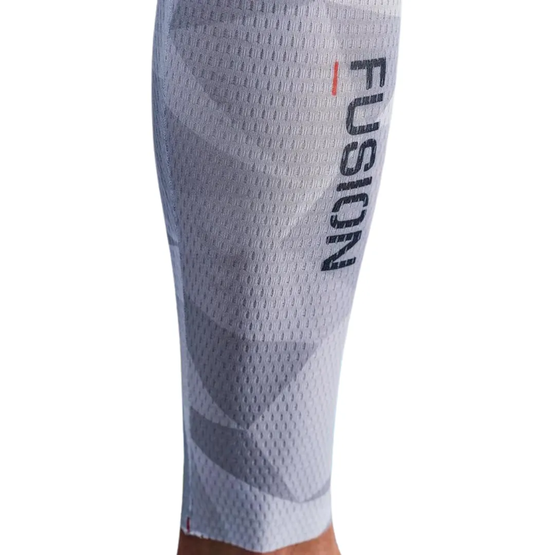 Fusion - TEMPO! Calf Sleeves - White/Grey