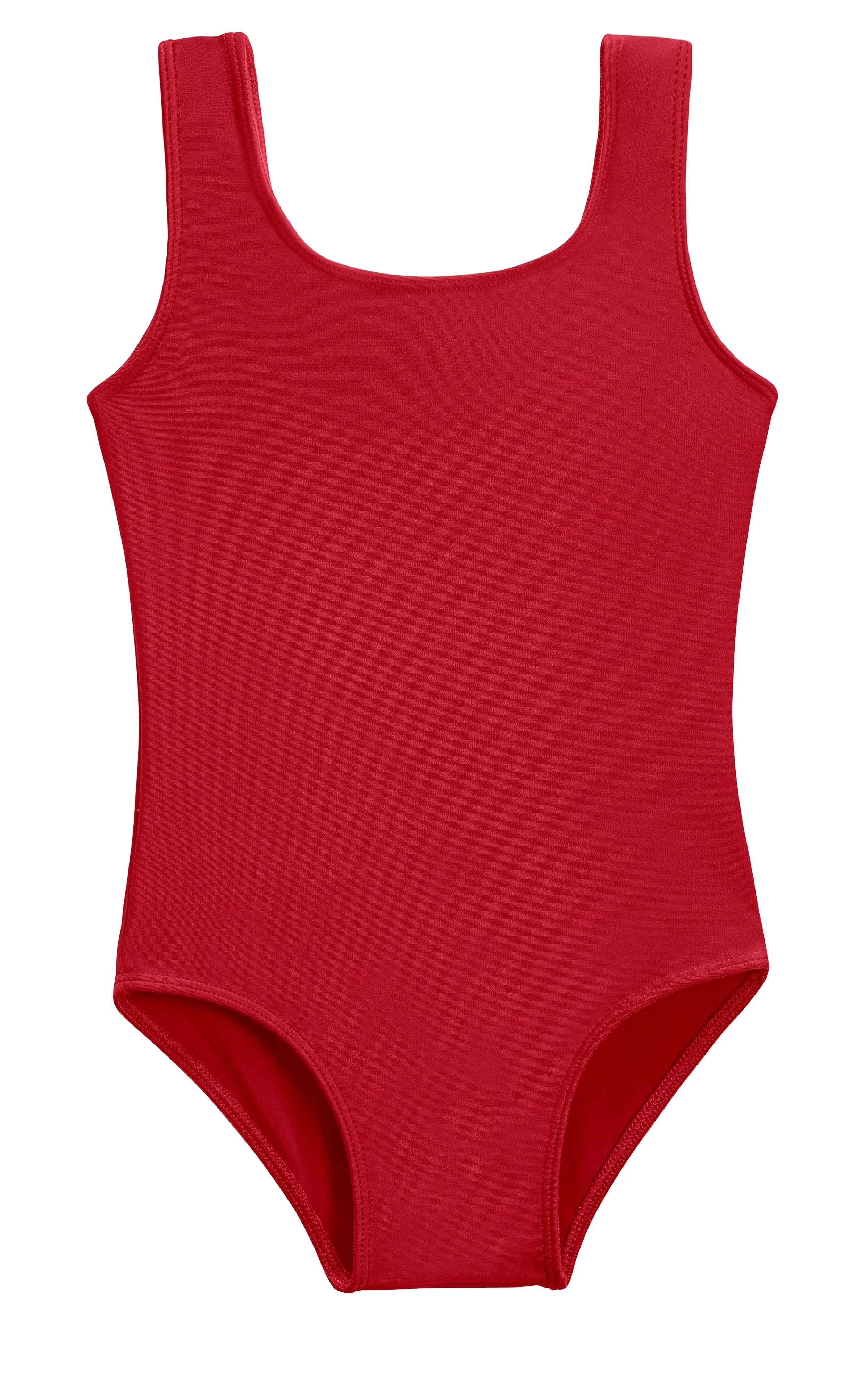 Girls Recycled Nylon UPF 50  One Piece Swimsuit | Red