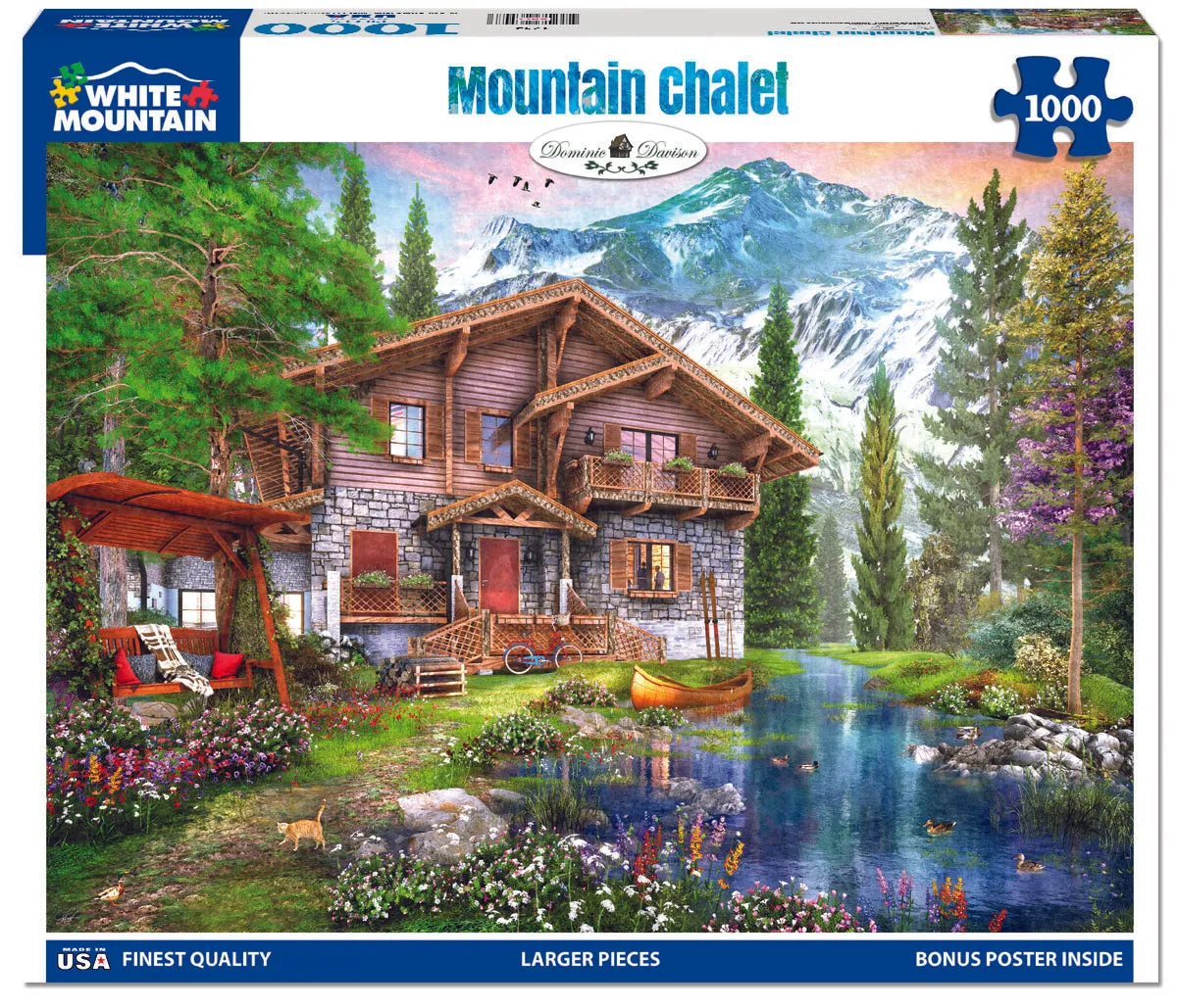 Mountain Chalet (1743pz) - 1000 Piece Jigsaw Puzzle