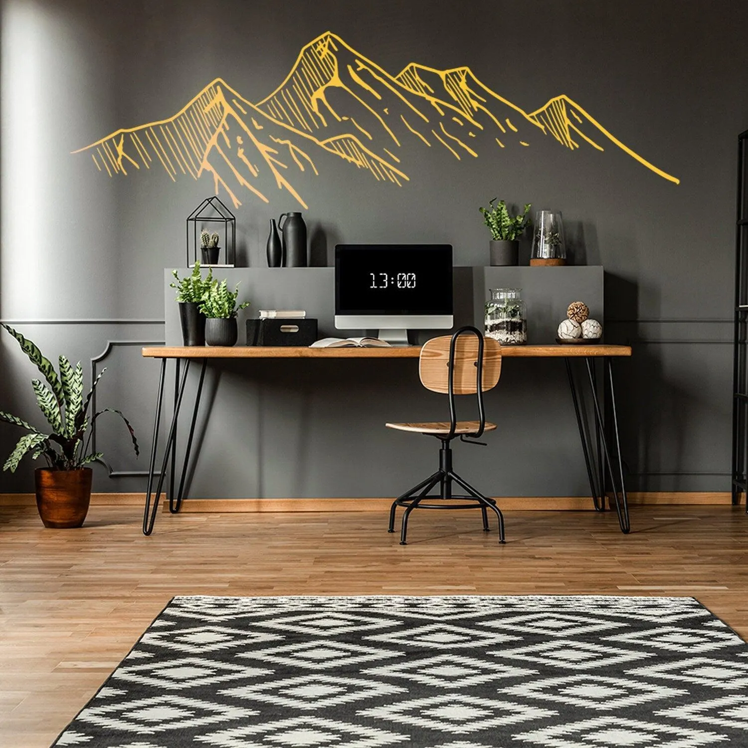 Mountain Silhouette Sticker - Laptop Art Car Stickers Wall Vinyl Decal