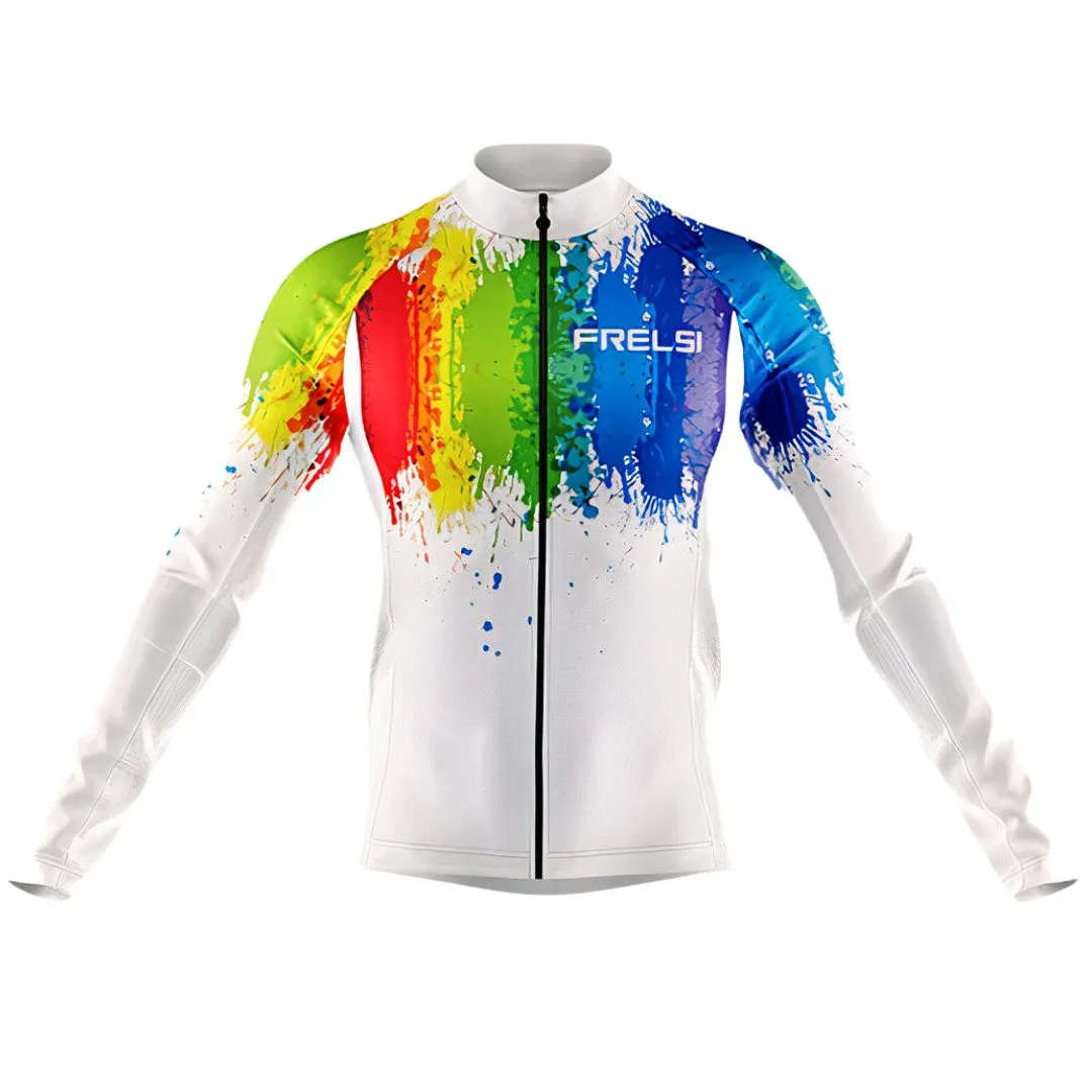 My Rainbow Graffiti | Men's Long Sleeve Cycling Jersey