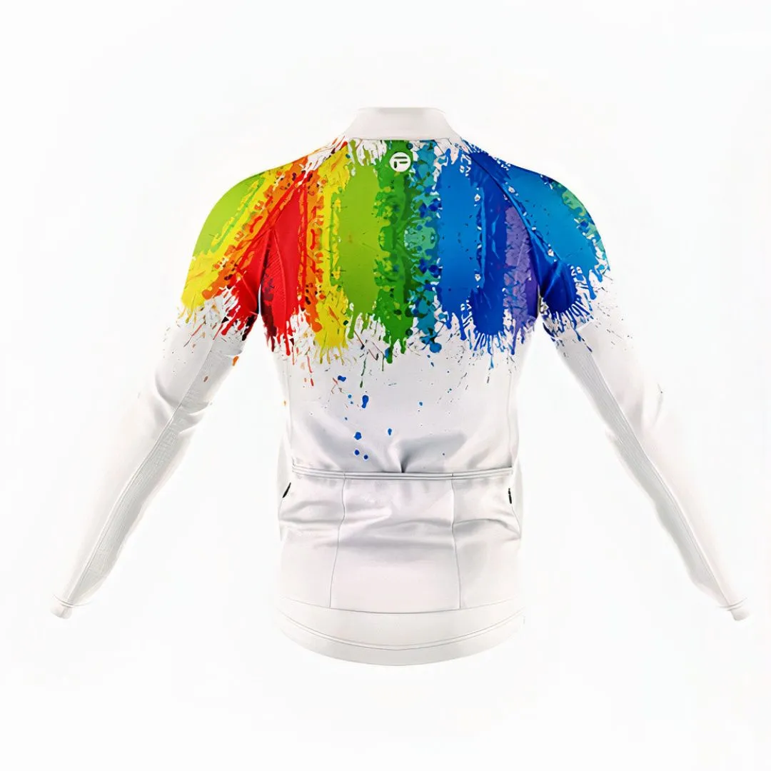 My Rainbow Graffiti | Men's Long Sleeve Cycling Jersey