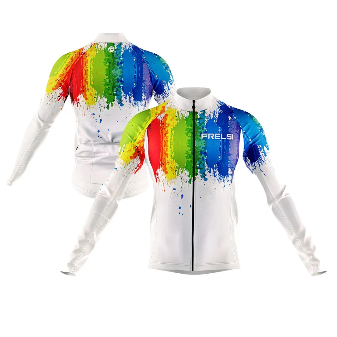 My Rainbow Graffiti | Men's Long Sleeve Cycling Jersey