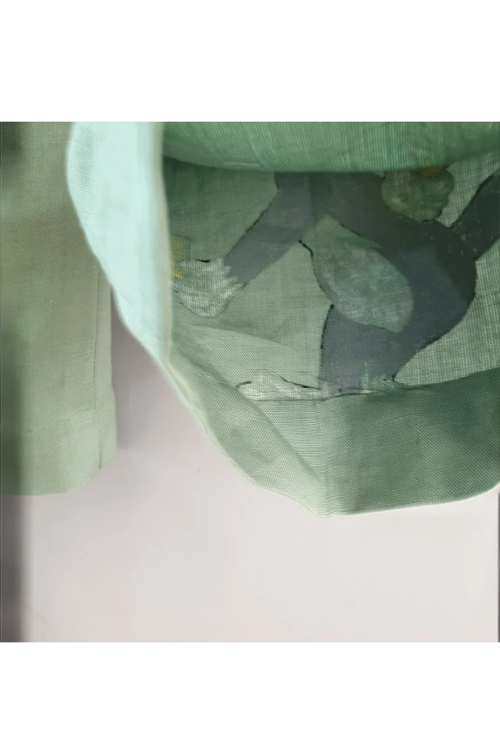 Olive Green Tom And Jerry Printed Top And Palazzo Set