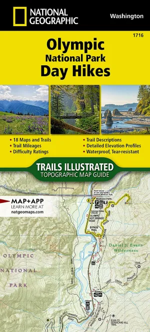 Olympic National Park Day Hikes Map (National Geographic Topographic Map Guide, 1716) Map  June 20, 2024