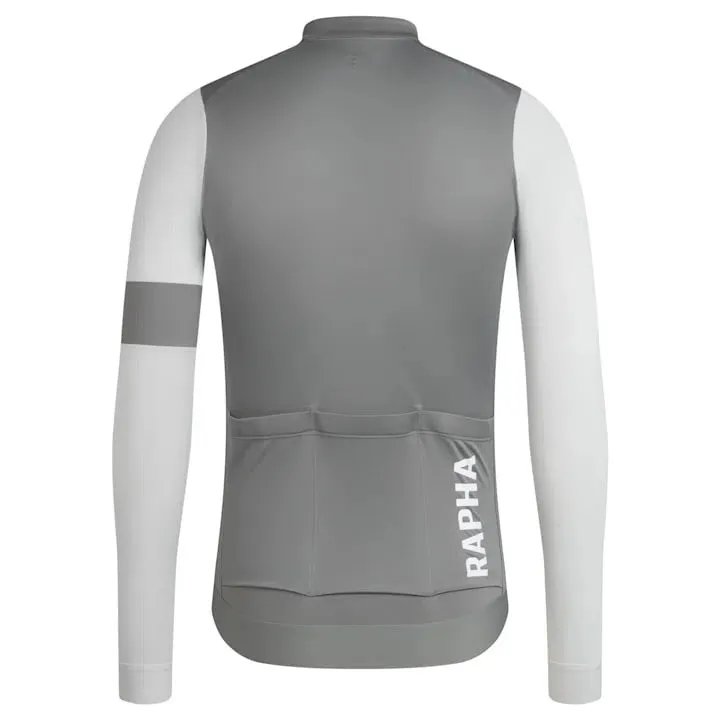 RAPHA Pro Team Training Long Sleeve Jersey AW2023 - SGL Sage Grey/Light Metal Grey