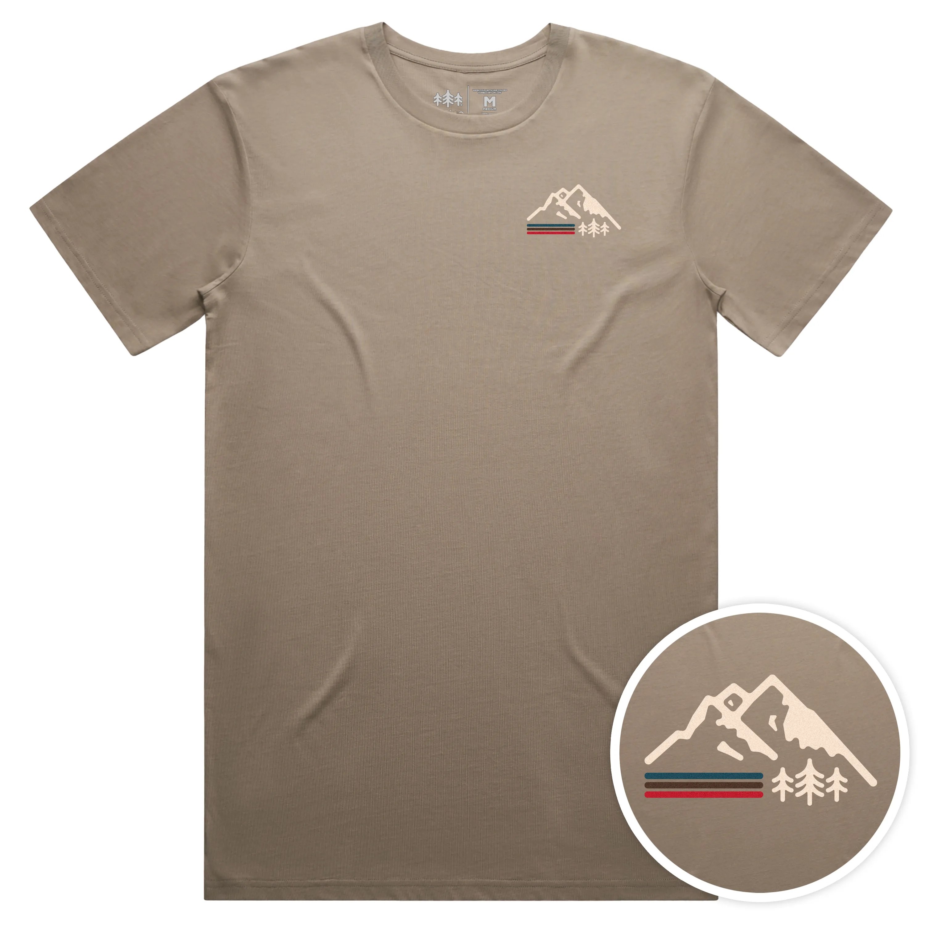 Retro Mountain Staple Cotton Tee