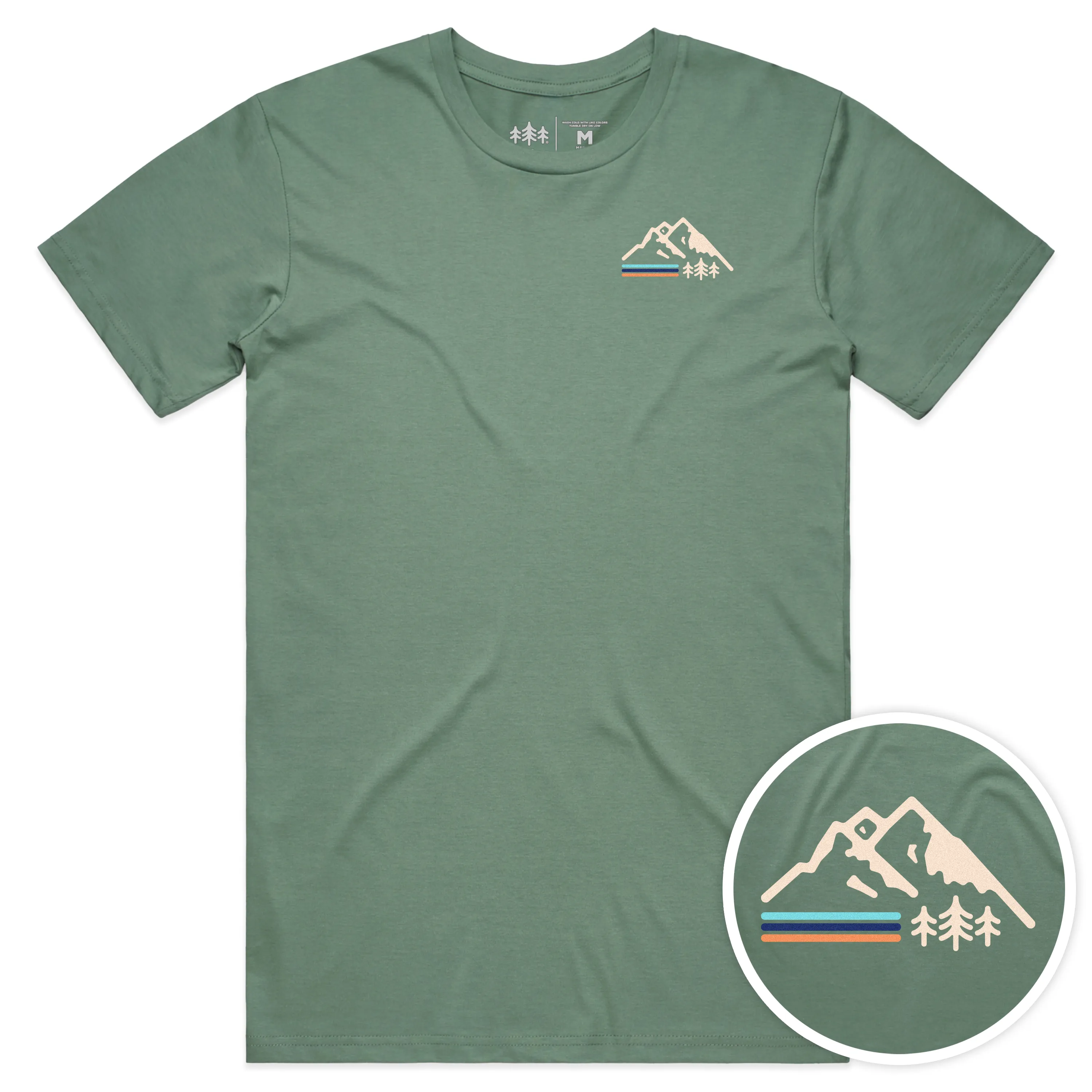 Retro Mountain Staple Cotton Tee