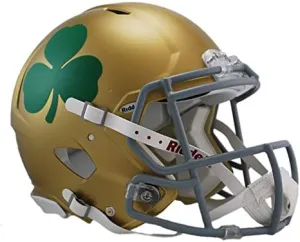 Riddell NCAA Notre Dame Fighting Irish Helmet Full Size AuthenticHelmet Authentic Full Size Speed Style 2016 Shamrock, Team Colors, One Size